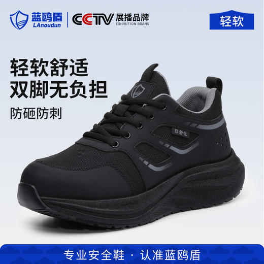 蓝鸥盾新款防静电防滑SRC防砸防刺4.0凯夫拉四季款实心MD底低帮 商品图0