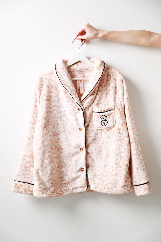 千金少女感，上身真的好好看！！牛角扣法兰绒家居服套装E012558 商品图10