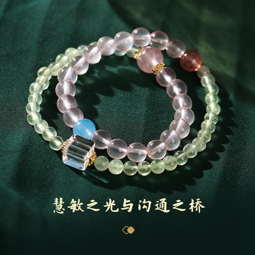 【祈愿吉品】幸福美满双圈葡萄石手链女 商品图2