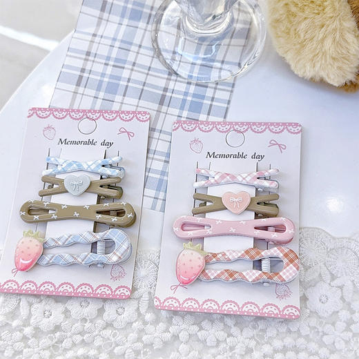 ZY清新粉莓组合夹-纪念日百货门店同款169098971 商品图3