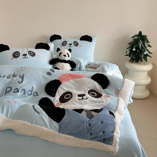 【清仓159元/套】【一套约7~8斤重】220g贴刺绣牛奶绒四件套  【不支持退换】 商品图6