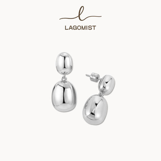 【古力娜扎同款】Lagomist拿铁系列 | 金/银咖啡豆耳环 商品图1