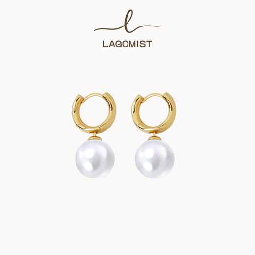 【吴佳怡同款】Lagomist拿铁系列 | 金/银牛奶耳环 商品图0