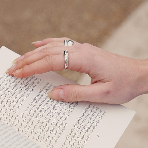 【宋佳&王栎鑫&弦子同款】Lagomist拿铁系列 | 金/银咖啡杯柄中号戒指 商品图2