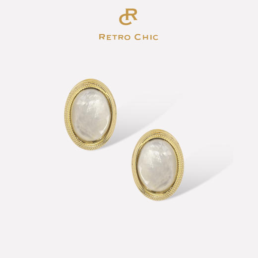 Ancient Rome古罗马时期 | 巴比伦白贝耳钉 商品图0