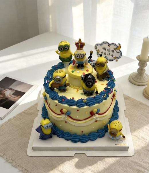 【臻品系列】---【小黄人】儿童蛋糕 商品图1