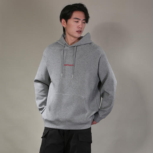 DRONKOO 2026 连帽前中后幅撞色字母微阔中厚卫衣 商品图1