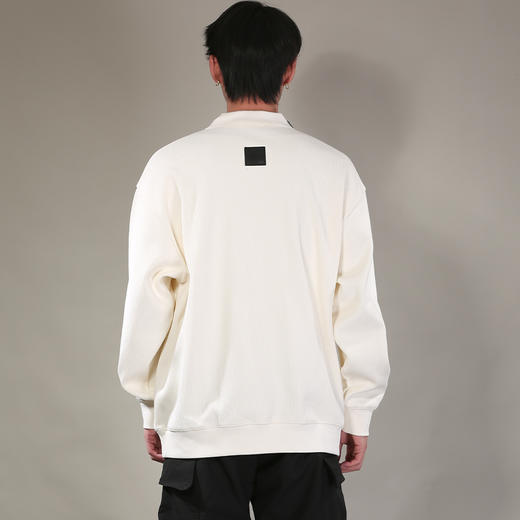 DRONKOO 2026  翻领单粒扣下摆同色方织唛中厚卫衣 商品图4