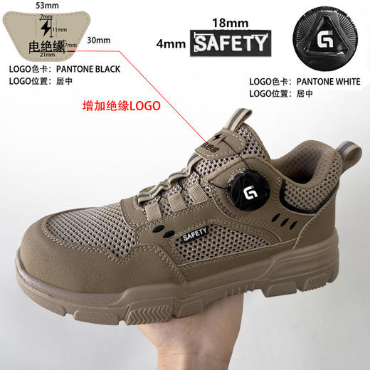 2026夏季新款透气绝缘10KV防砸防刺穿耐磨实心底玻纤头4.0凯夫拉 商品图0