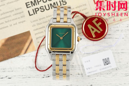 AF卡地亚猎豹系列 PANTHERE猎豹新字面 女士腕表 中号表盘尺寸：27×37mm 商品图0