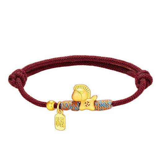 六鑫珠宝 2026马年本命年S999足银编织手链 商品图6