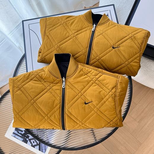 NK复古正反双面穿菱格羽绒棉服   商品图6