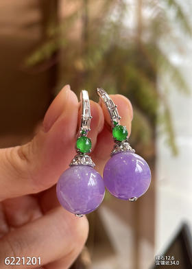 6221201、紫罗兰珠子耳坠。具体价格微信咨询