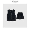 04-3潘依绣丁丁宠粉【南风有意】亚麻国风暗纹提花马甲短裙套装 7007T 商品缩略图1
