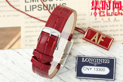 AF浪琴新款迷你黛绰维纳系列 方形女士腕表 优雅问世，开启崭新篇章！
表盘尺寸：21.50毫米x 29.00毫米 商品图8