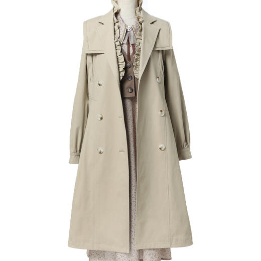 Famecoco范可儿长款风衣外套FAB6AT002 商品图2