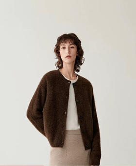 125-6排他性独家圆正 小禾 26ss牦牛绒拉毛 针织开衫 极限特惠啦啦啦啦