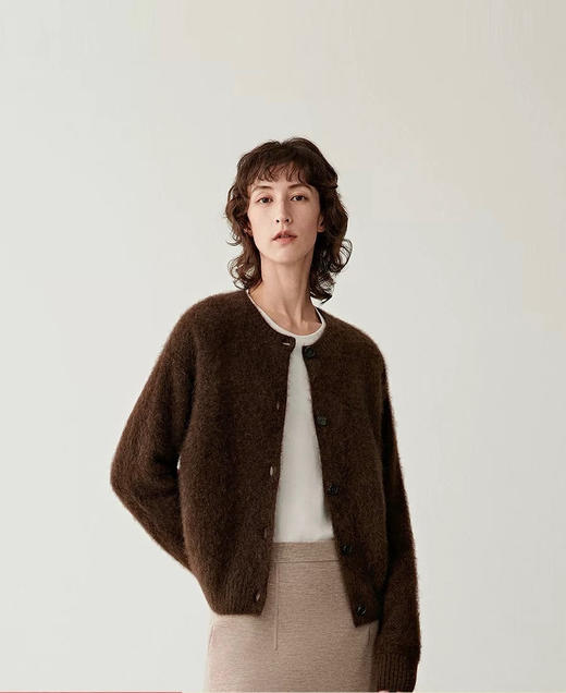 125-6排他性独家圆正 小禾 26ss牦牛绒拉毛 针织开衫 极限特惠啦啦啦啦 商品图0