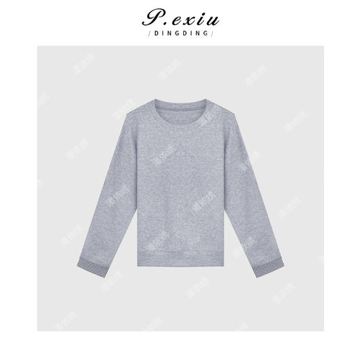 04-2潘依绣丁丁宠粉韩系松弛感长袖裙子套装Q50774 商品图1