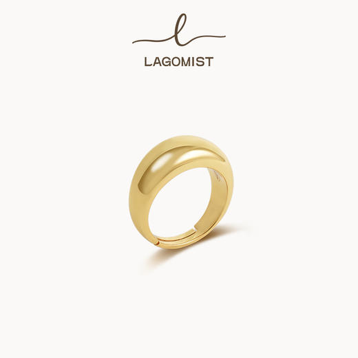 【胡杏儿&王栎鑫同款】Lagomist拿铁系列 | 金/银咖啡杯柄大号戒指 商品图0