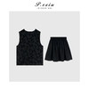 04-3潘依绣丁丁宠粉【南风有意】亚麻国风暗纹提花马甲短裙套装 7007T 商品缩略图2