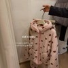 雀说 爱心连帽睡衣珊瑚绒加绒加厚秋冬款家居服25701 商品缩略图3