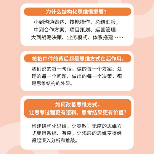 结构化思维：职场中的*思维及逆袭策略 黎甜著职场成长书籍思维模式 商品图2