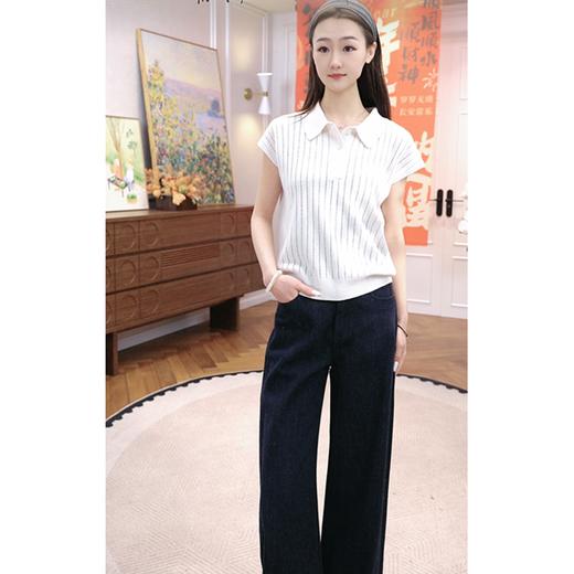 火桐hooton 2026春季新款 镂空挑针无袖polo羊绒羊毛衬衫 商品图2