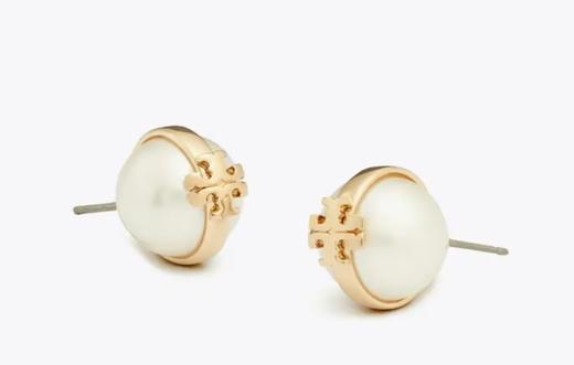 TORY BURCH 耳环女  180857-100-F 浅黄铜色. 商品图1