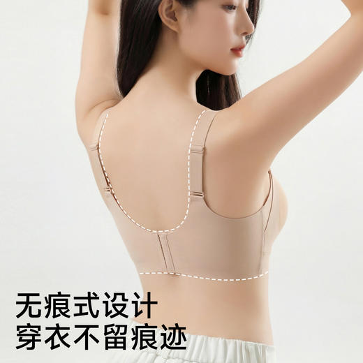 春节不打烊【无痕式设计❗️果冻胶条包裹】反重力提拉内衣女士聚拢半固定杯收副乳防垂大胸显小隐形无痕文胸。jc 商品图2