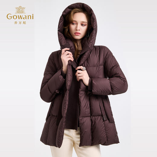 【鹅绒】乔万尼新款鹅绒服女款冬季保暖短款泡芙羽绒服EZ4T195 商品图2