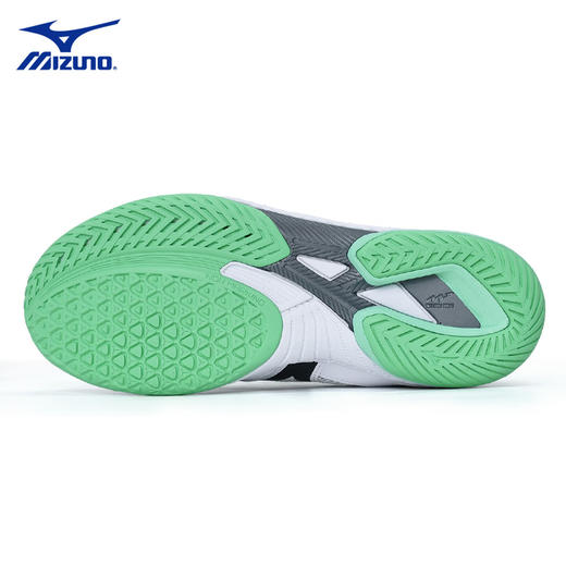 Mizuno美津浓乒乓球鞋81GA220562美津浓9代专业乒乓球运动鞋 白/青绿色 商品图4