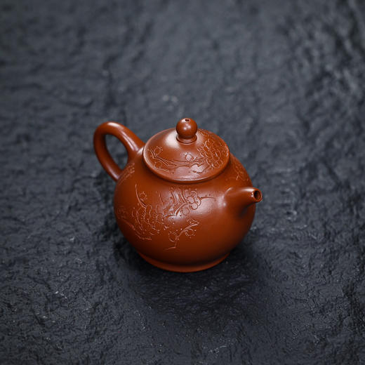 【青山特惠】宜兴 原矿大红袍 潘壶 手工紫砂壶.190cc.李杰 商品图1