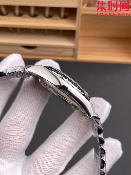 ARF劳力士日志型36mm 蓝色波浪格子纹 丹东3235机 五珠链 904L钢 男士腕表 小手腕福音 商品图5