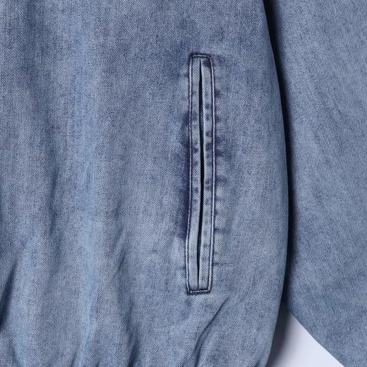 SDSA男士春夏新款痞帅男装韩版拼接翻领牛仔夹克外套百搭宽松休闲 商品图3