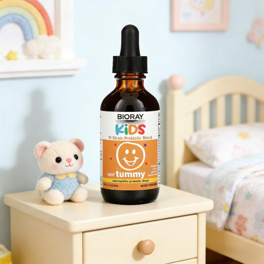 Bioray NDF Tummy儿童消化道结肠益生菌液草本滴剂 60ML 商品图0