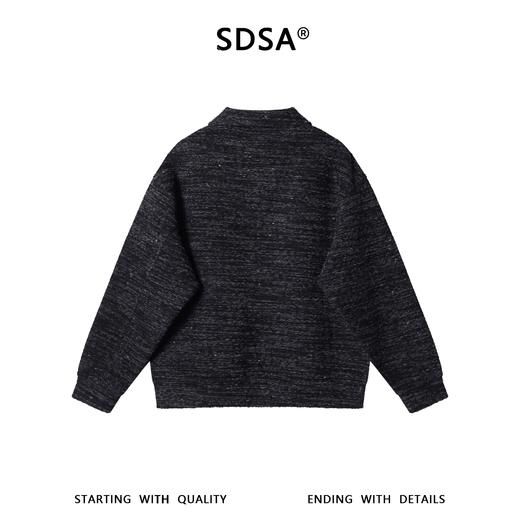 36255SDSA男士秋冬新款痞帅男装潮牌休闲半拉链翻领卫衣百搭宽松上衣 商品图5