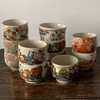 【苏州】日本中古九谷烧茶杯 手绘花鸟X1495 商品缩略图1