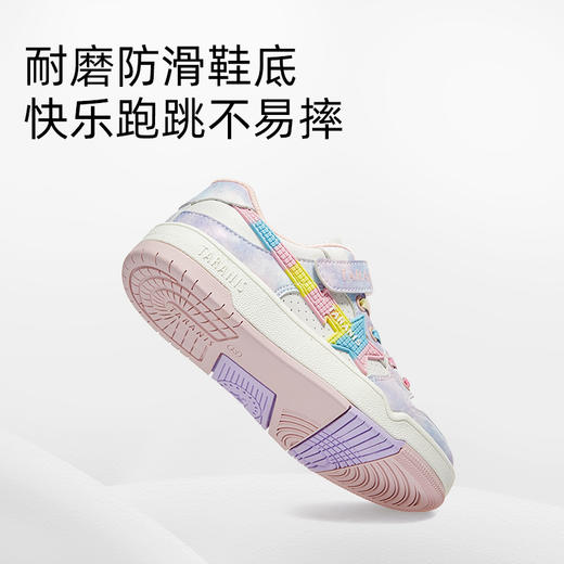 泰兰尼斯夏款中大童时尚炫彩女童板鞋T02D4A3655 商品图4