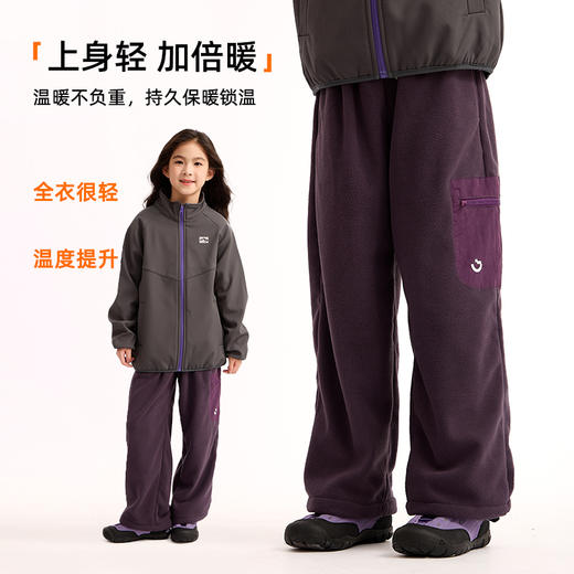 2026年冬季新款轻量摇粒绒阔腿裤 商品图2