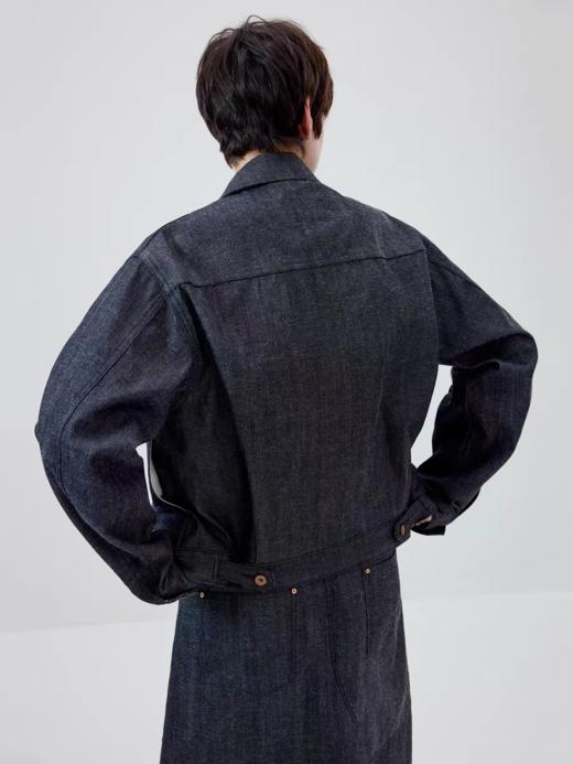Simple Project/Y2614/轻磅苎麻靛蓝原色牛仔夹克 商品图2