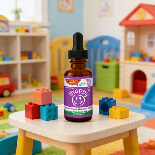 Bioray NDF Happy儿童情绪平衡去除有害微生物和清洁草本滴剂 60ML 商品图4