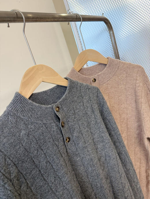 英伦绅士风！30% 羊绒 + 70% 羊毛混纺针织毛衣 气质男士bi备 商品图4