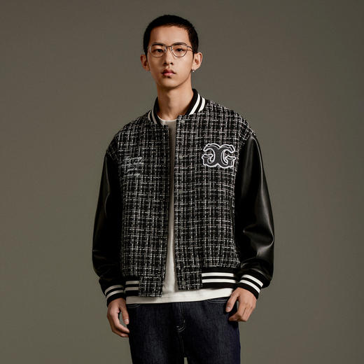 GXG男装 小香风棒球夹克外套   休闲舒适宽松秋季热卖夹克 GEX12113003 商品图2