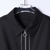 RY5017SDSA男士春夏新款痞帅男装潮牌时尚多拉链翻领夹克外套纯色百搭 商品缩略图2