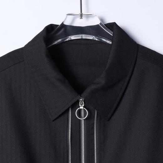 RY5017SDSA男士春夏新款痞帅男装潮牌时尚多拉链翻领夹克外套纯色百搭 商品图2