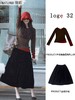 一店k （进口不倒绒平绒！厚实有份量！）一黑天鹅🦢把温柔和贵气焊在一起！久坐不发白不倒绒，质感满分💯！立体剪裁完美隐藏胯宽 大腿肉肉！小个子穿也显高挑！26春倪妮同款复古丝绒伞裙A字半身裙 商品缩略图10