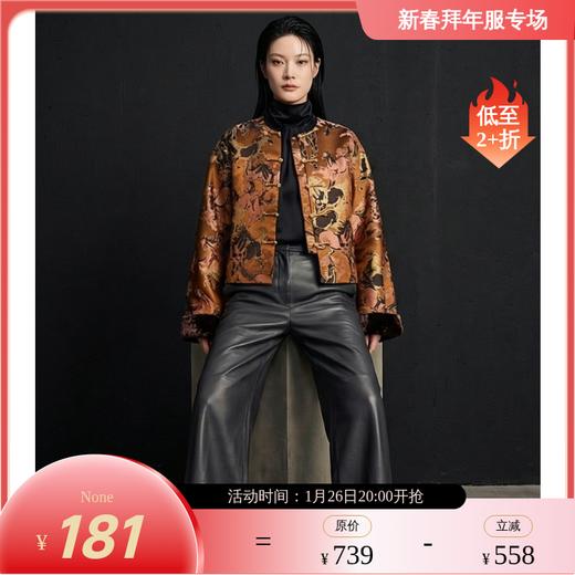 春节不打烊-徐悲鸿联名新春拜年服-童装加绒唐装汉服冬季款儿童中式大展鸿图中式外套NY814811年衣 商品图1