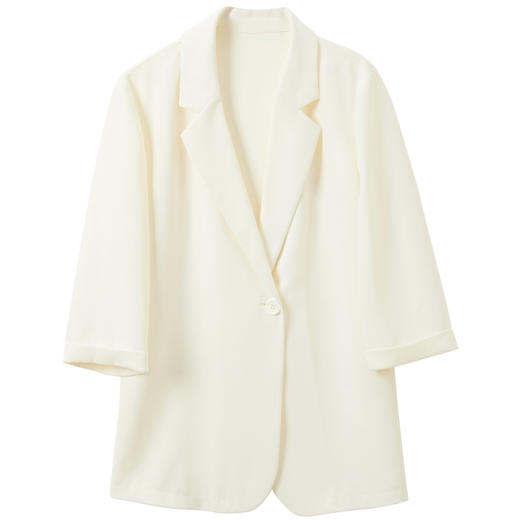 【六好凉感西装】三彩2026春季新款宽松七分袖西服外套通勤气质Z 商品图4