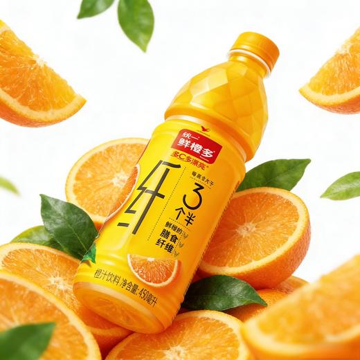 【统一鲜橙多450ml*15瓶整箱装】橙汁饮料  富含维生素C 商品图2